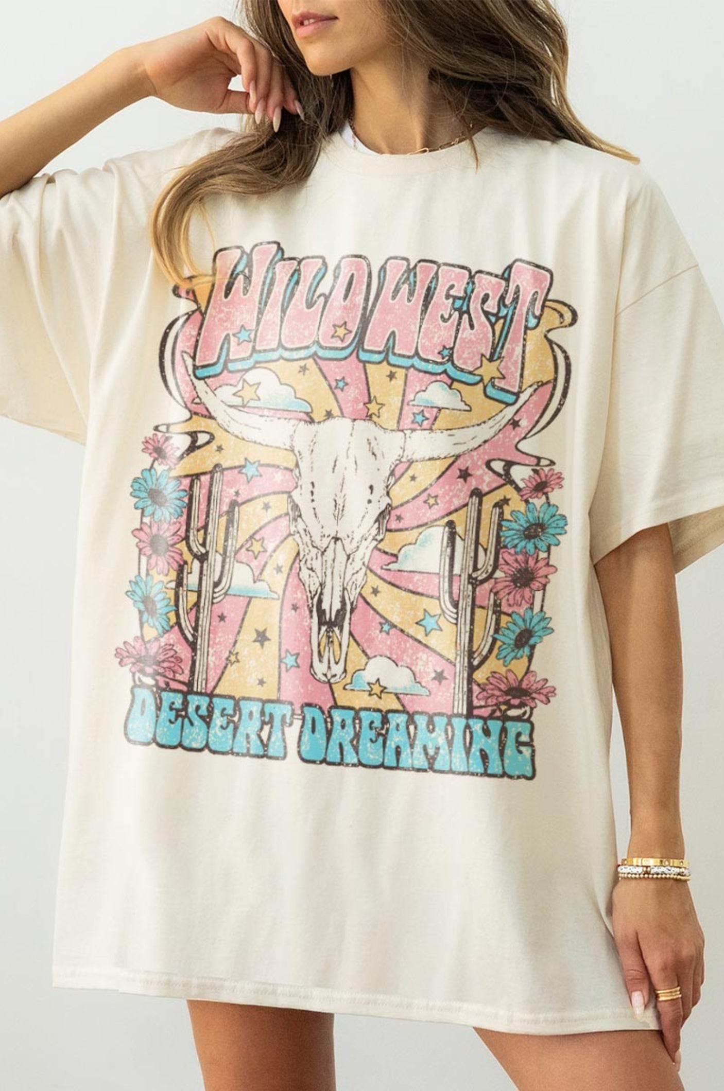 Ivory Wild West Dreaming Comfort Colors Tee