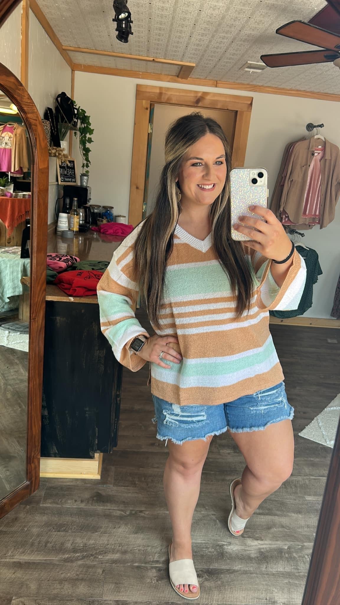 Stripe Lightweight Sweater